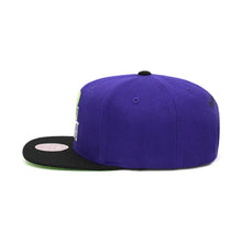 Load image into Gallery viewer, Milwaukee Bucks Mitchell & Ness NBA Reload 2.0 Snapback Cap Hat Purple Crown Black Visor Team Color Logo