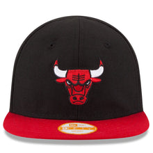 Load image into Gallery viewer, (Infant) Chicago Bulls New Era NBA 9FIFTY 950 Snapback Cap Hat Black Crown Red Visor Team Color Logo (My 1st First)