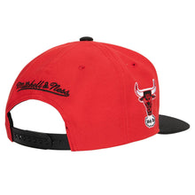Load image into Gallery viewer, Chicago Bulls Mitchell & Ness NBA Team Insider Snapback Cap Hat Red Crown Black Visor Team Color Logo