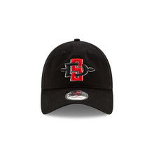 Load image into Gallery viewer, San Diego State Aztecs New Era College 9TWENTY 920 Adjustable Cap Hat Black Crown/Visor Team Color Logo