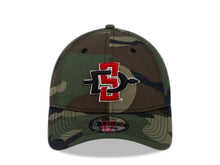 Load image into Gallery viewer, San Diego State Aztecs New Era College 9FORTY 940 Adjustable Cap Hat Camo Crown/Visor Team Color Logo