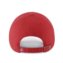 Load image into Gallery viewer, Ohio State Buckeyes '47 Brand NCAA Clean Up Adjustable Cap Hat Red Crown/Visor Team Color Logo