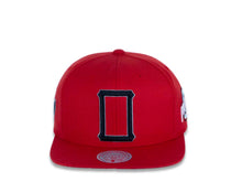 Load image into Gallery viewer, Ohio State Buckeyes Mitchell & Ness NCAA Snapback Cap Hat Red Crown/Visor Black/White Logo