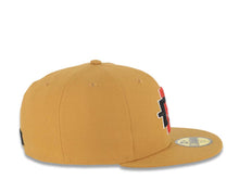 Load image into Gallery viewer, San Diego State Aztecs New Era NCAA 59FIFTY 5950 Fitted Cap Hat Tan Crown/Visor Team Color Logo Gray UV