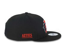 Load image into Gallery viewer, San Diego State Aztecs New Era NCAA 9FIFTY 950 Snapback Cap Hat Black Crown/Visor Team Color Logo Aztecs Side Patch Gray UV