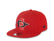 Load image into Gallery viewer, San Diego State Aztecs New Era NCAA 9FIFTY 950 Snapback Cap Hat Red Crown/Visor Team Color Logo Aztecs Side Patch Gray UV