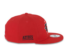 Load image into Gallery viewer, San Diego State Aztecs New Era NCAA 9FIFTY 950 Snapback Cap Hat Red Crown/Visor Team Color Logo Aztecs Side Patch Gray UV