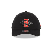 Load image into Gallery viewer, San Diego State Aztecs New Era NCAA 9TWENTY 920 Adjustable Cap Hat Black Crown/Visor Red/Black Logo