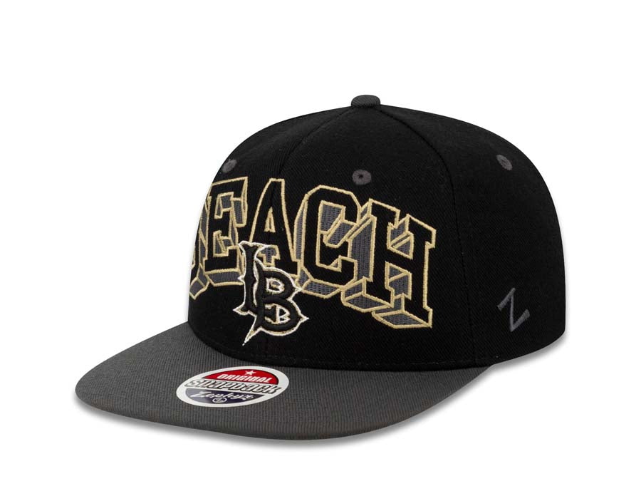 Long Beach 49ers Zephyr NCAA Snapback Cap Hat Black Crown Dark
