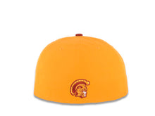 Load image into Gallery viewer, USC Trojans New Era NCAA 59FIFTY 5950 Fitted Cap Hat Yellow Crown Cardinal Visor Team Color Logo