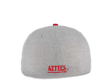 Load image into Gallery viewer, San Diego State Aztecs New Era NCAA 59FIFTY 5950 Fitted Cap Hat Heather Gray Crown Red Visor Team Color Logo