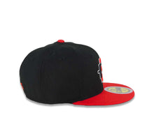 Load image into Gallery viewer, (Youth) San Diego State Aztecs New Era NCAA 59FIFTY 5950 Kid Fitted Cap Hat Black Crown Red Visor Team Color Logo
