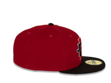 Load image into Gallery viewer, San Diego State Aztecs New Era College 59FIFTY 5950 Fitted Cap Hat Red Crown Black Visor Team Color Logo