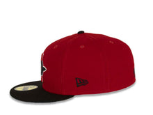 Load image into Gallery viewer, San Diego State Aztecs New Era College 59FIFTY 5950 Fitted Cap Hat Red Crown Black Visor Team Color Logo