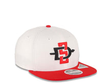 Load image into Gallery viewer, San Diego State Aztecs New Era NCAA 9FIFTY 950 Original Fit Snapback Cap Hat White Crown Red Visor Team Color Logo