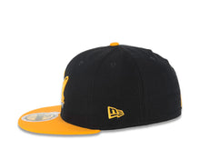 Load image into Gallery viewer, Cal Golden Bears New Era NCAA 59FIFTY 5950 Fitted Cap Hat Navy Blue Crown Yellow Visor Team Color Logo with California State Map (Logo State)
