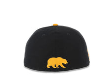 Load image into Gallery viewer, Cal Golden Bears New Era NCAA 59FIFTY 5950 Fitted Cap Hat Navy Blue Crown Yellow Visor Team Color Logo with California State Map (Logo State)