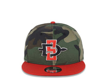 Load image into Gallery viewer, San Diego State Aztecs New Era NCAA 9FIFTY 950 Snapback Cap Hat Camo Crown Red Visor Team Logo