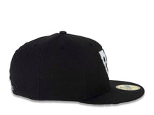 Load image into Gallery viewer, CALI CALIfornia New Era 59FIFTY 5950 Fitted Cap Hat Black Crown/Visor White/Gray Brass Knuckle Logo
