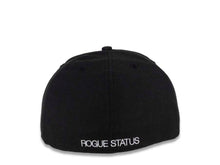 Load image into Gallery viewer, CALI CALIfornia New Era 59FIFTY 5950 Fitted Cap Hat Black Crown/Visor White/Gray Brass Knuckle Logo