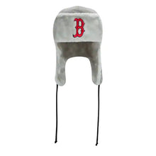 Load image into Gallery viewer, Boston Red Sox New Era MLB Trapper Knit Beanie Gray/Red/Navy Team Color Logo