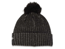 Load image into Gallery viewer, Chicago White Sox New Era MLB Cuffed Pom Twist A3 Knit Beanie Hat Black/White Crown/Visor White Logo