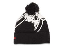 Load image into Gallery viewer, Mickey Mouse New Era Logo Whiz Cuffed Knit Beanie Hat Black/White/Red Crown/Visor Team Color Logo