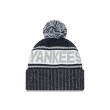 Load image into Gallery viewer, New York Yankees New Era MLB Cuffed Pom Knit Beanie Navy/White/Gray Team Color (Knitmarl)