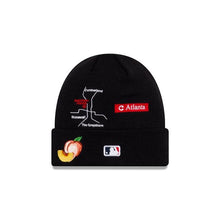 Load image into Gallery viewer, Atlanta Braves New Era MLB Cuff Knit Hat Team Color Navy Crown/Cuff White Logo 2004 World Series City Transit