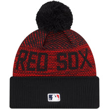 Load image into Gallery viewer, Boston Red Sox New Era MLB 2022 Cuffed Knit Beanie Hat Red/Navy Crown/Visor Team Color Logo (Sport Knit)