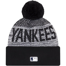 Load image into Gallery viewer, New York Yankees New Era MLB 2022 Cuffed Knit Beanie Hat Gray/Navy Crown/Visor Team Color Logo (Sport Knit)