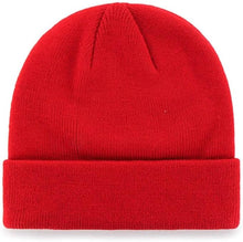 Load image into Gallery viewer, New York Yankees '47 Brand MLB Cuffed Knit Beanie Hat Red Crown/Visor White Logo