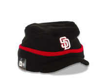 Load image into Gallery viewer, San Diego Padres New Era MLB Knit Beanie With Visor Black/Red Crown/Visor White/Red Logo (Riley Round)