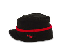 Load image into Gallery viewer, San Diego Padres New Era MLB Knit Beanie With Visor Black/Red Crown/Visor White/Red Logo (Riley Round)