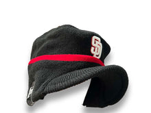Load image into Gallery viewer, San Diego Padres New Era MLB Knit Beanie With Visor Black/Red Crown/Visor White/Red Logo (Riley Round)