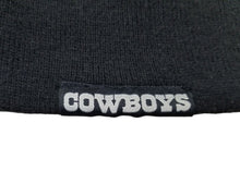 Load image into Gallery viewer, Dallas Cowboys New Era NFL No Cuff Skully Knit Beanie Black Crown/Visor White Logo