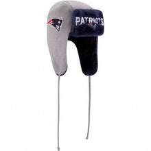 Load image into Gallery viewer, New England Patriots New Era NFL Trapper Knit Gray/Navy Blue Crown/Visor Team Color Logo