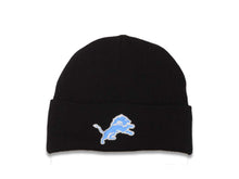 Load image into Gallery viewer, Detroit Lions New Era NFL Cuffed Basic Knit Beanie Black Crown/Visor Team Color Logo