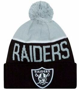 New Era Oakland Raiders NFL Knit Beanie Black One Size