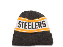 Load image into Gallery viewer, Pittsburgh Steelers New Era NFL Cuffed Stated A4 Knit Beanie Hat Black/Yellow/White Crown/Visor Team Color Logo