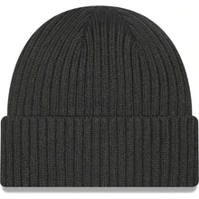 Load image into Gallery viewer, Los Angeles Raiders New Era NFL Cuffed Knit Beanie Hat Dark Gray Crown/Visor Dark Gray Logo