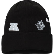 Load image into Gallery viewer, Las Vegas Raiders New Era NFL Cuffed Knit Beanie Hat Black Crown/Visor Team Color Logo (Identity)