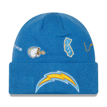 Load image into Gallery viewer, Los Angeles Chargers New Era NFL Cuffed Knit Beanie Hat Sky Blue Crown/Visor Team Color Logo (Identity)