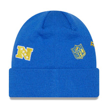 Load image into Gallery viewer, Los Angeles Rams New Era NFL Cuffed Knit Beanie Hat Royal Blue Crown/Visor Team Color Logo (Identity)