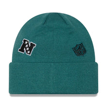 Load image into Gallery viewer, Philadelphia Eagles New Era NFL Cuffed Knit Beanie Hat Green Crown/Visor Team Color Logo (Identity)