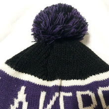 Load image into Gallery viewer, Los Angeles Lakers '47 NBA Pom Knit Beanie Black/Purple Crown/Visor Team Color Logo (Calgary)