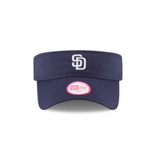 Load image into Gallery viewer, (Women) San Diego Padres New Era MLB Navy Crown/Visor Team Color Logo Visor