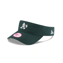Load image into Gallery viewer, (Women) Oakland Athletics New Era MLB Dark Green Crown/Visor Team Color Logo Visor