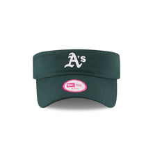 Load image into Gallery viewer, (Women) Oakland Athletics New Era MLB Dark Green Crown/Visor Team Color Logo Visor