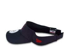 Load image into Gallery viewer, Atlanta Braves New Era MLB Adjustable Visor Navy Crown/Visor Navy/Red Logo (2022 Batting Practice)